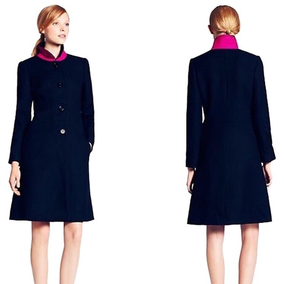 kate spade Jackets & Blazers - Kate Spade Black Wool Tiera Day Disco Coat, Size 8